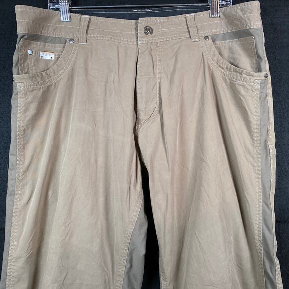 Kuhl Mens Pants Tan Patent Pending Straight Leg Hiking Outdoor Stretch 38x32 - Picture 2 of 16